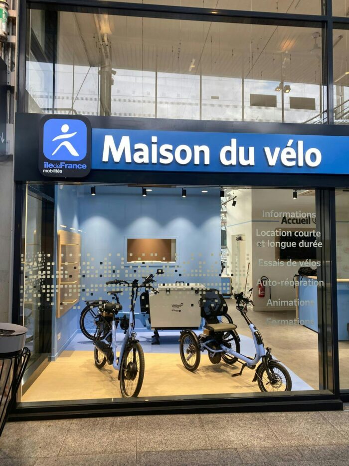 Photo de la devanture de la maison du vélo à Ermont