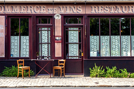 Photo de la devanture de l'Auberge Ravoux. Dite maison de Van Gogh