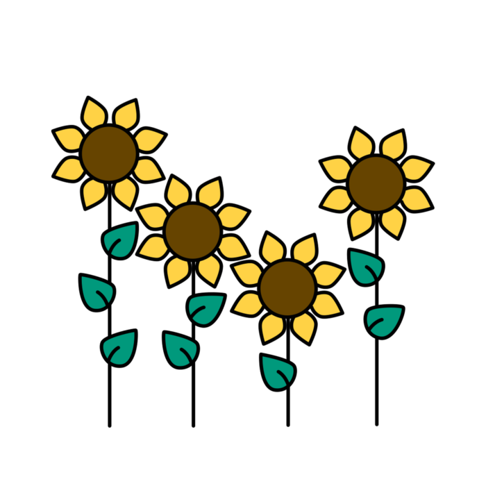 Illustration de tournesols